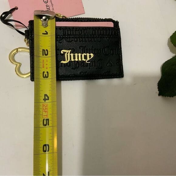 Juicy Couture Black Heart and Soul Forget Me Not Wristlet Purse NWT - Picture 8 of 9